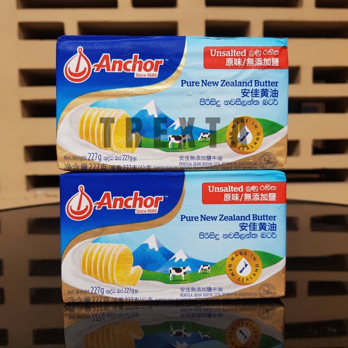 

[KARTON] ANCHOR UNSALTED BUTTER 227 GRAM