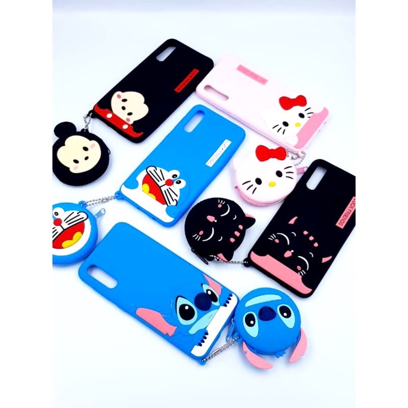 Xiaomi Redmi 5a/ Redmi 7a/ Case Disney Boneka+Gantungan Dompet