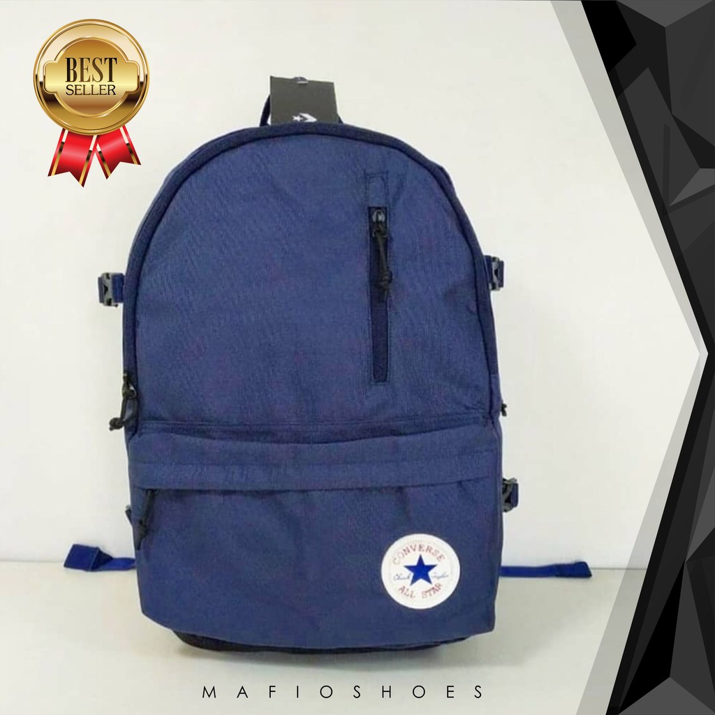  TAS  CONVERSE  RANSEL LOGO BUNDAR NAVY TAS  NIKE TAS  SEKOLAH 