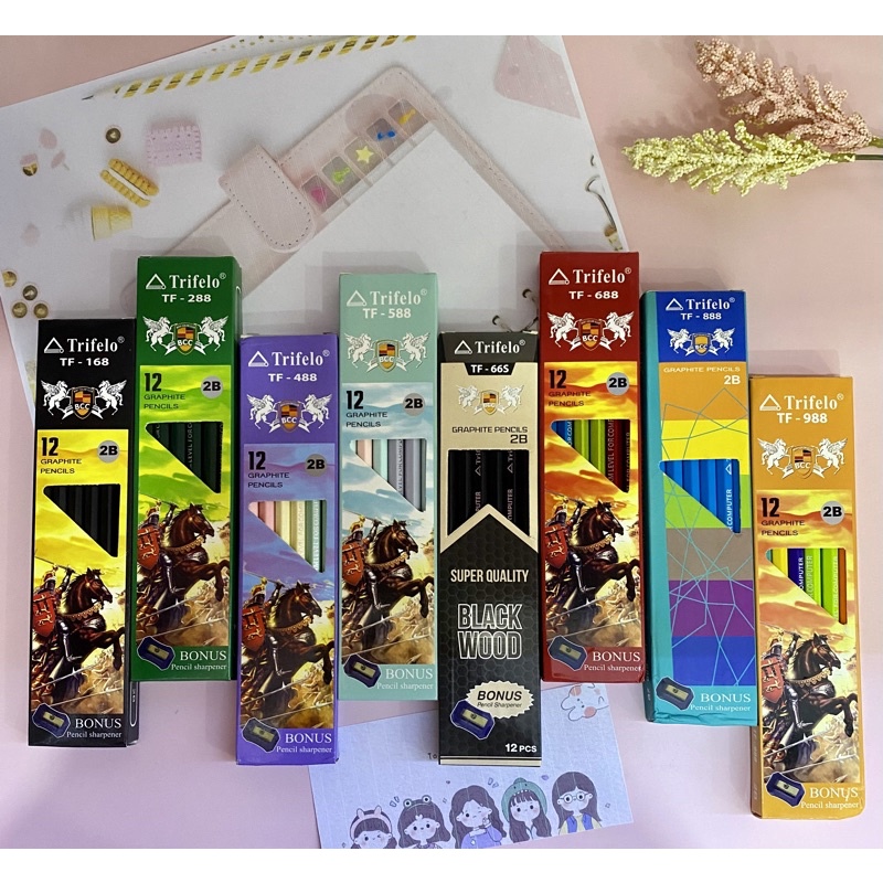 

PENSIL 2B TRIFELLO (12PCS BONUS 1BH SERUTAN) PENSIL KENKO JOYKO