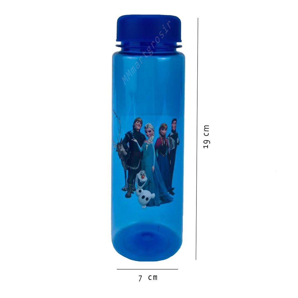 My Bottle / Botol minum Sarung Busa / karakter gambar Frozen / Biru tua / 500ml