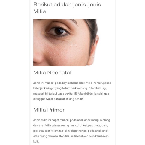 MILIA NIGHT CREAM || KRIM MILIA