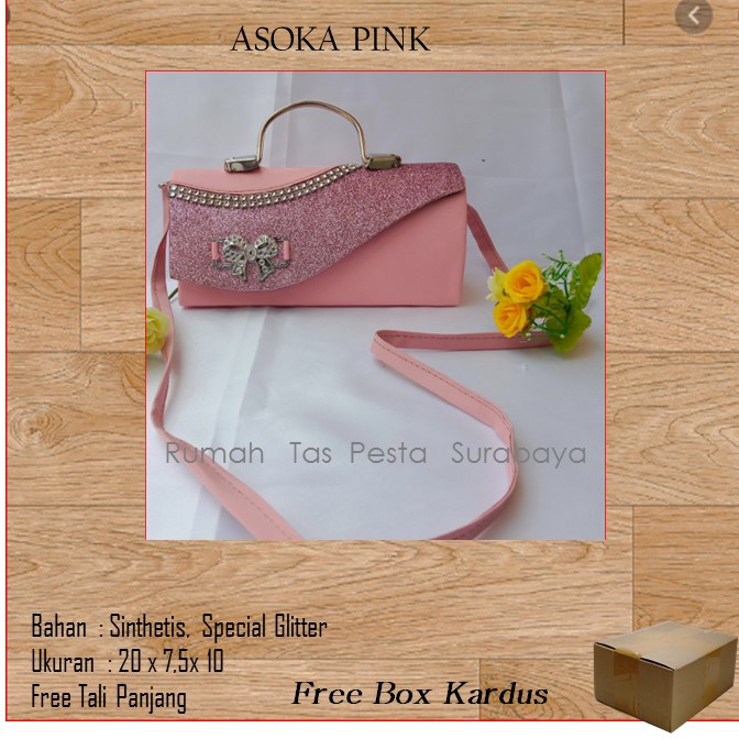 Tas Elegan ,Tas Slempang,Tas Etnik,ASOKA PINK