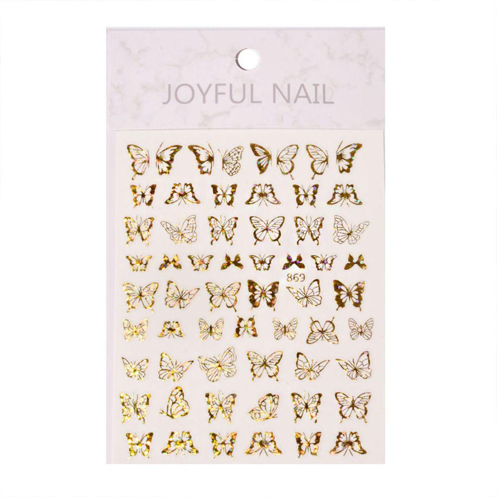 Preva Stiker Kuku Baru Emas Perak Nail Art Transfer Foils Nail Art Dekorasi Perekat Hologram