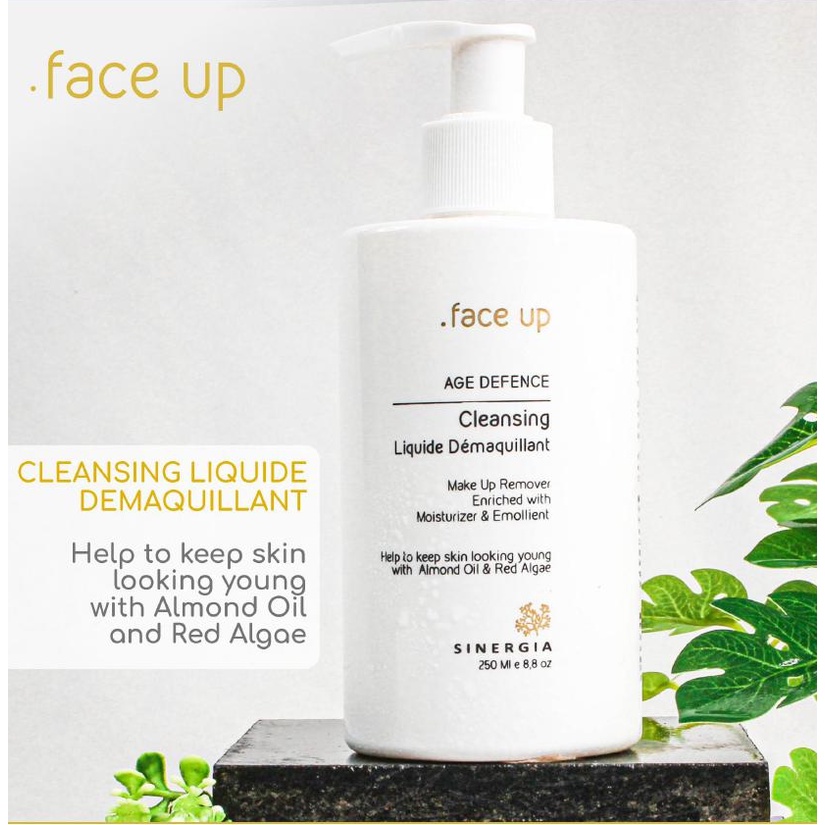 SINERGIA FACE UP AGE DEFENCE CLEANSING MAKE UP REMOVER 250ML