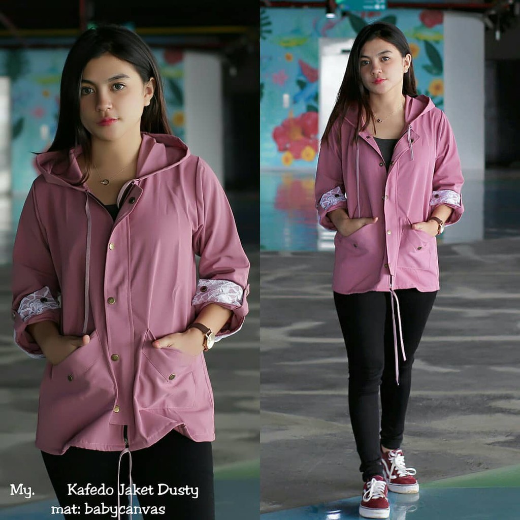 cafedo jaket - jaket wanita - one size fit to L