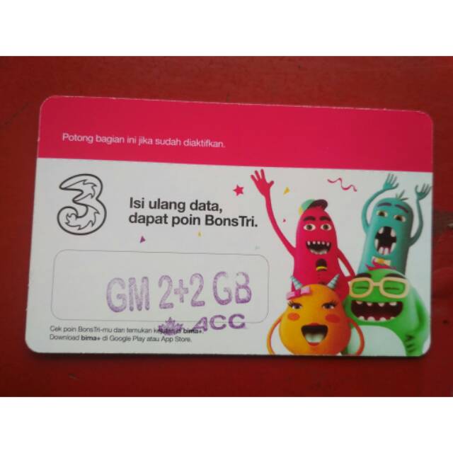 Voucher Tri GM 2+2 GB