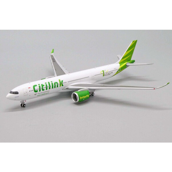 mainan diecast pesawat JC Wings Citilink 1st Airbus A330-900 NEO 1:400