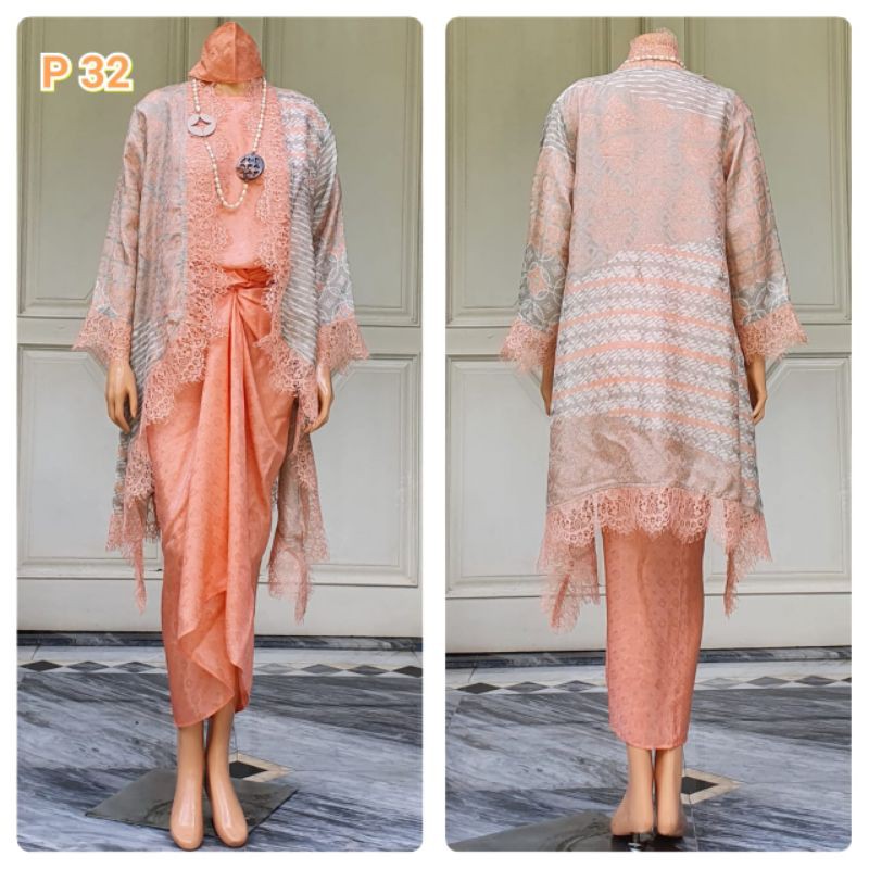 stelan batik sutra viscose batik Batwing cardigan batik modern batik mewah stelan batik terbaru