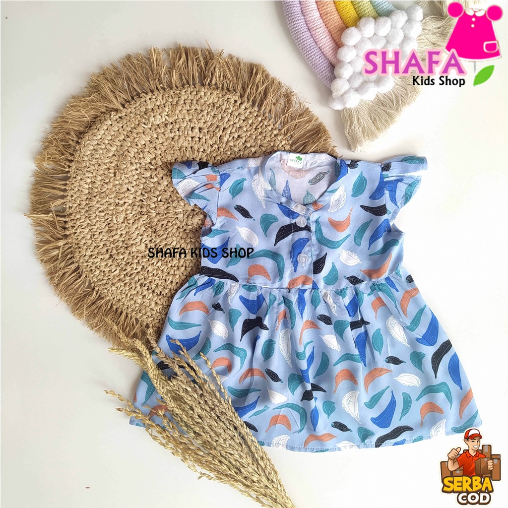 DRESS ANAK BAYI PEREMPUAN USIA 3 BULAN - 18 BULAN / BAJU PAKAIAN ANAK BAYI PEREMPUAN / NEWBORN / RAYON VISCOSE-XS004