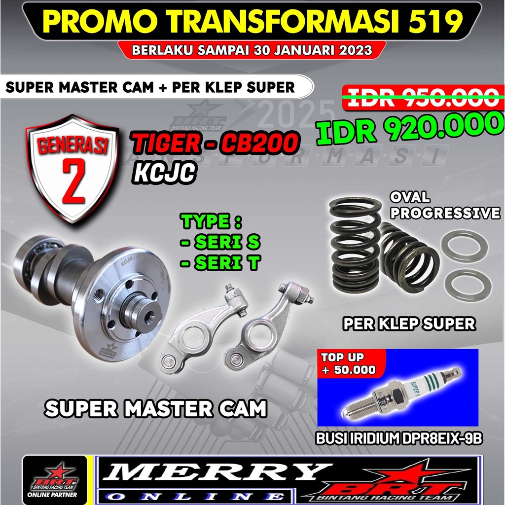 Promo 519 Super master cam noken as rocker arm rra+ Per klep super BRT Gen 2