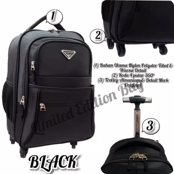 tas ransel trolley trolly troly troli roda 4 original 1