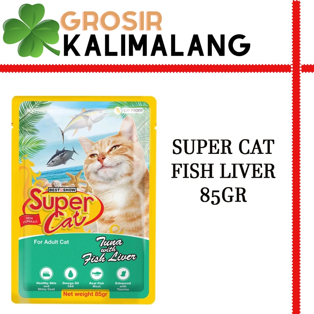 Super Cat Pouch Adult Fish Liver 85gr