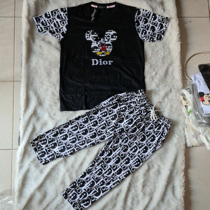 Setelan/baju santai wanita import mickey dior