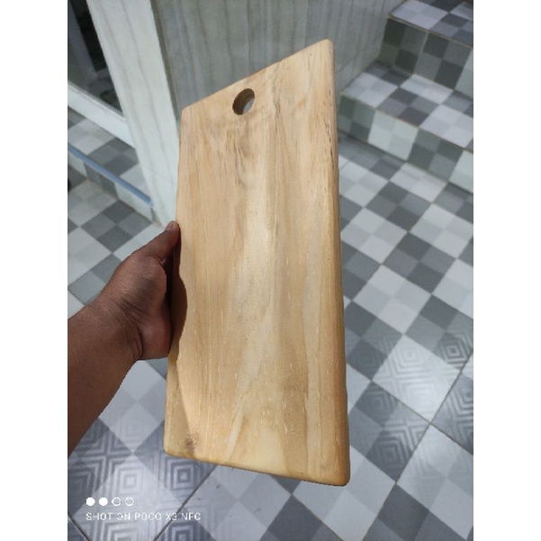 Talenan Kayu PINUS 34x18 pingul / Serving Board / Wooden Cutting Board