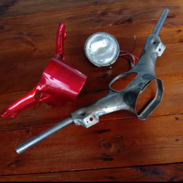 Stang c70+batok bawah+lampu depan