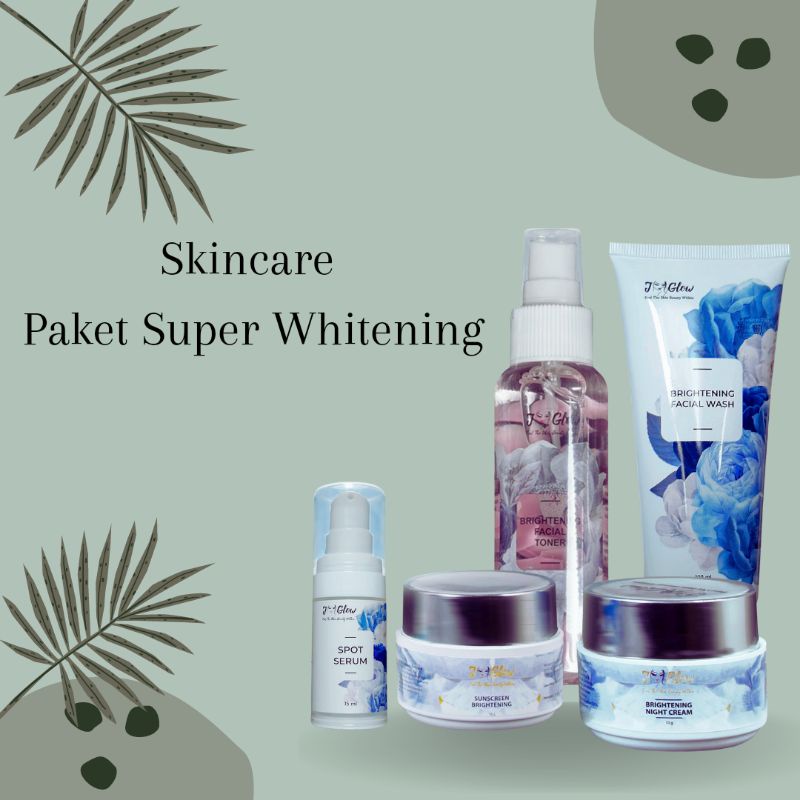 Skincare Paket Super Whitening Kecantikan Perawatan Wajah Jglow