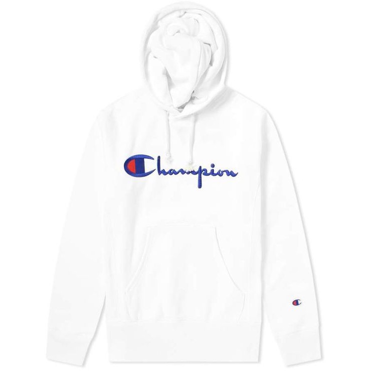 (BIG SALE) Hoodie Champion Putih Premium Bahan Tebal