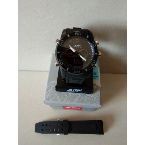 JAM TANGAN DIGITAL ANALOG REI AZTEC | JAM TANGAN PRIA REI DUAL TIME