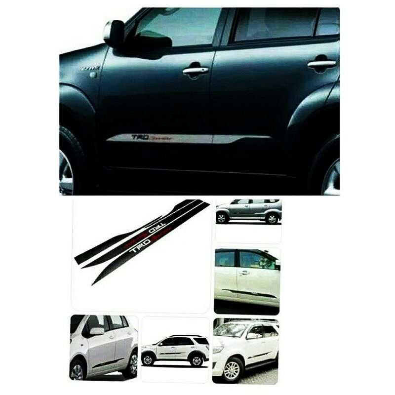 Stiker Samping TRD Sportivo Fortuner/Innova/Rush/Avanza/Yaris (Putih, Hitam, Silver)
