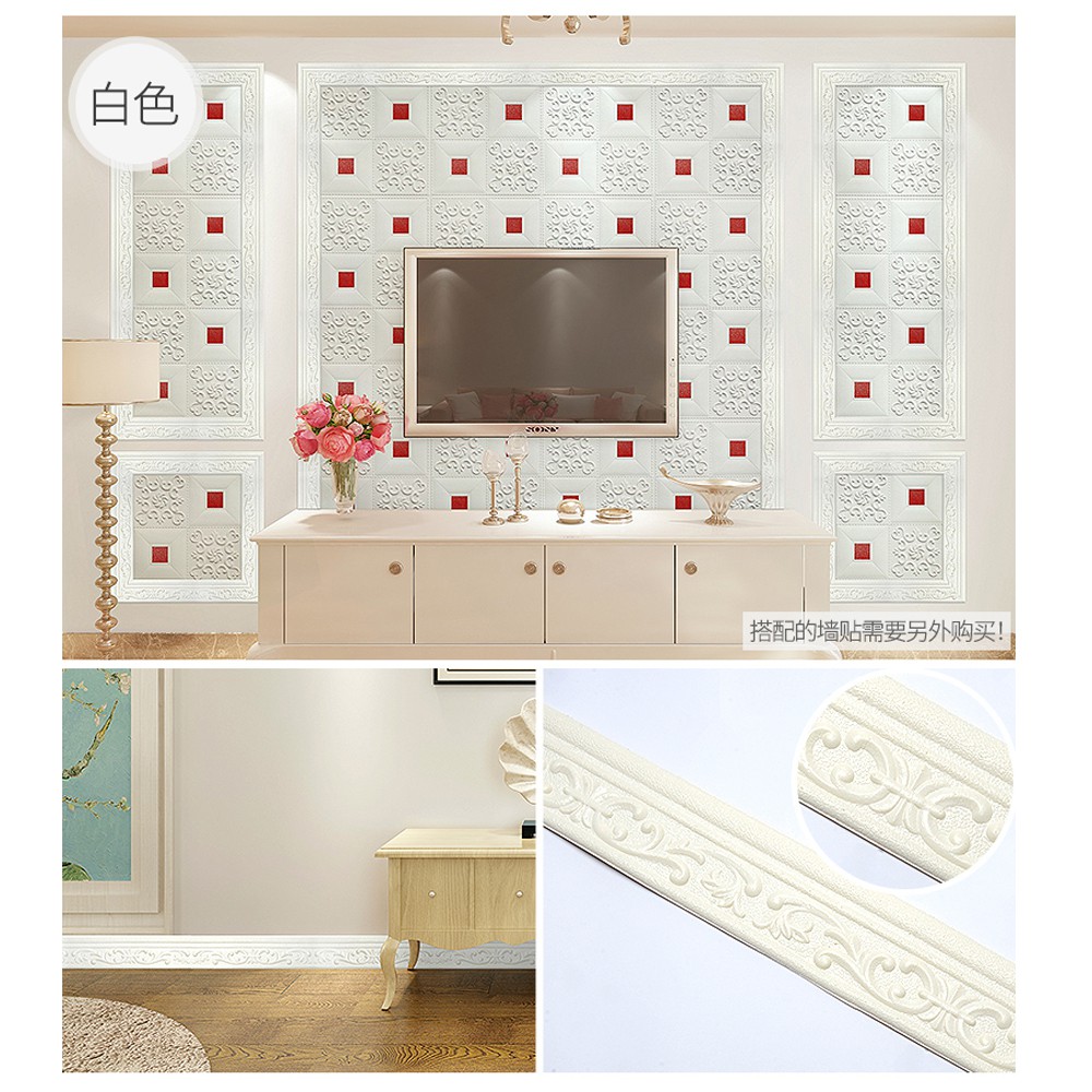 Wall Border List / Wallborder Foam 3D /Walpaper List Foam Stiker Dinding / List dinding 3D 2.3 Meter-8