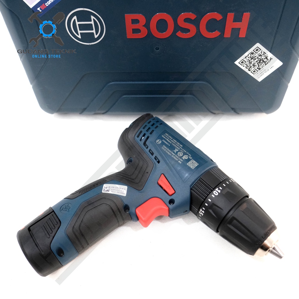 CORDLESS IMPACT DRILL 10mm BOSCH GSB120 12V / Mesin Bor Besi Kayu Beton BATERAI BATTERY GSB 120 GSB-120