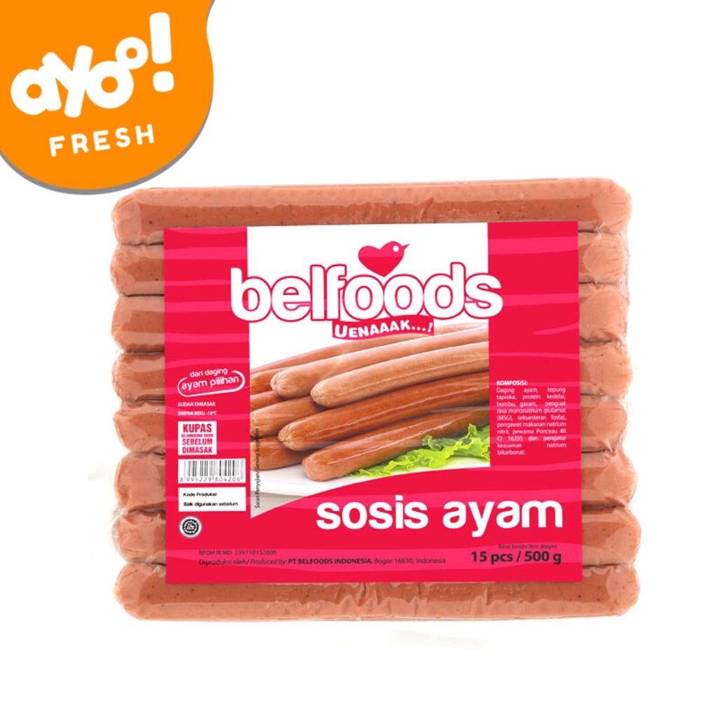 

Belfoods Uenaak Sosis Ayam 475 g Pack