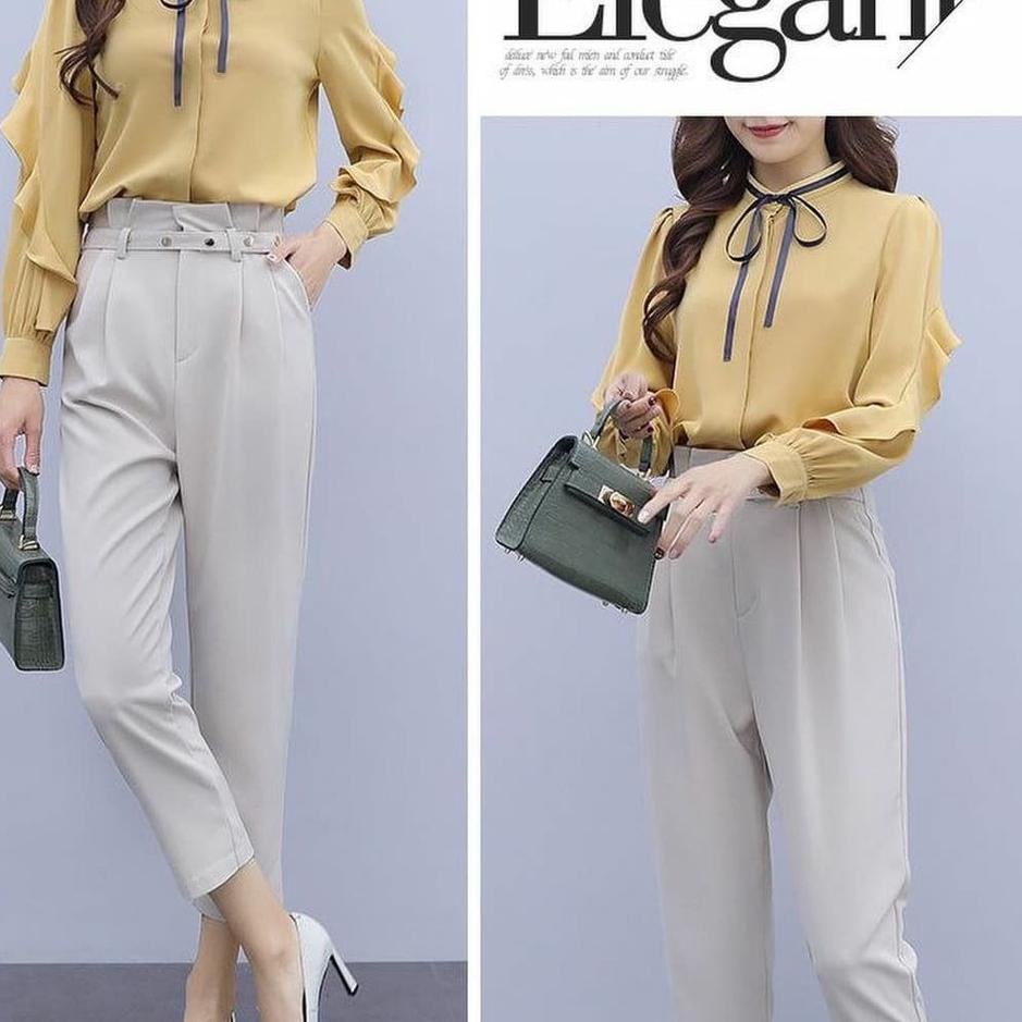 Harga Murah.. Baju Muslim Wanita Ootd Wanita Set Hijab Nomi Set 2in1 Setelan Remaja Wanita Kekinian 