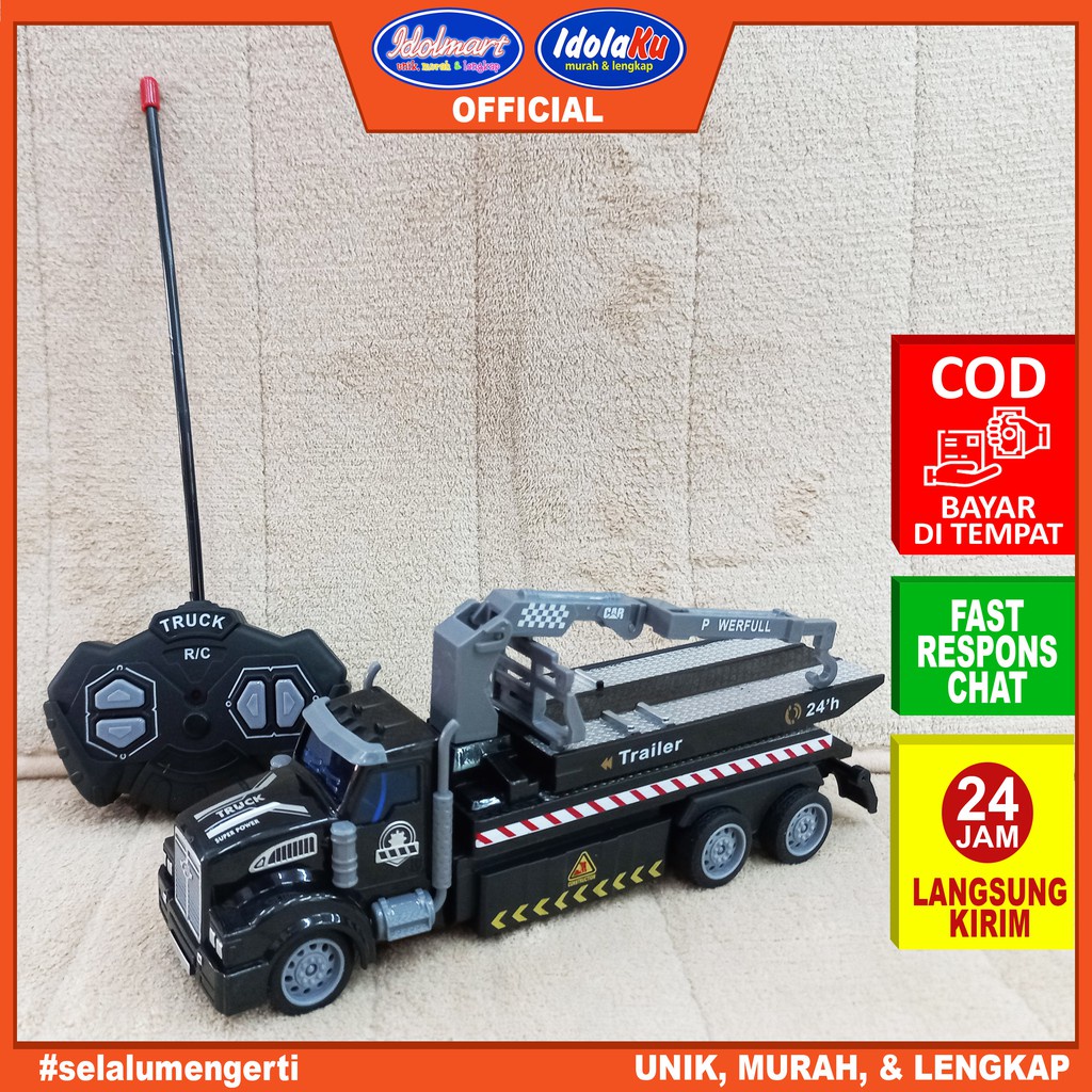 IDOLAKU Mainan Mobil Truk Trailer RC Remote Control - Mobil Remot SNI IDOLAKU SEMARANG