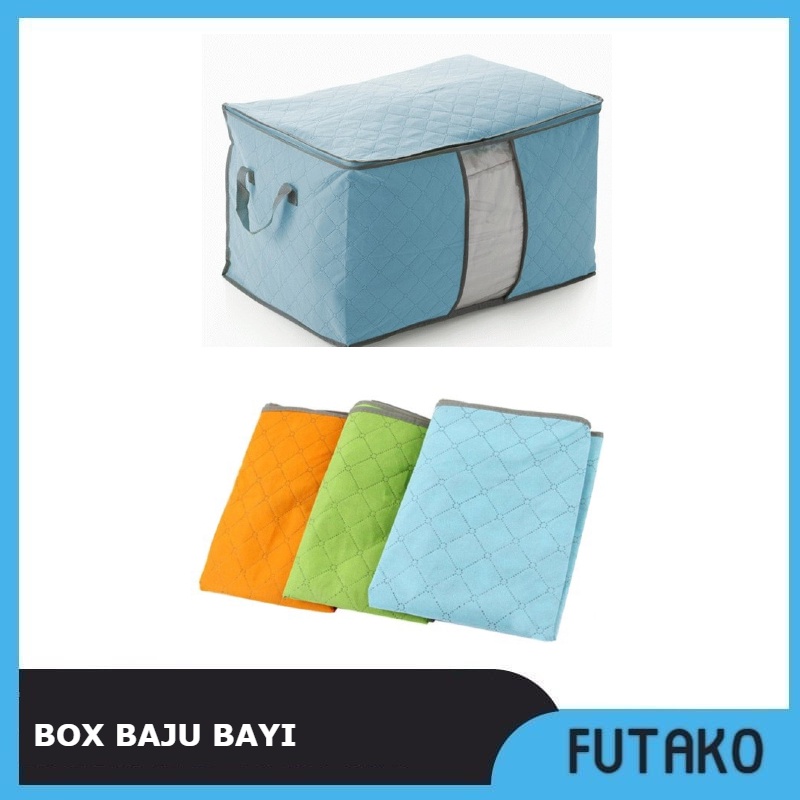 FUTAKO Keranjang Pakaian Baju Bayi / Storage Box Baju Bayi / Box Organizer WARNA RANDOM