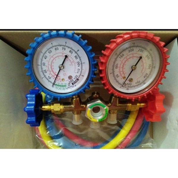 MANIFOLD GAUGE MANIFOLD AC METERAN INC SELANG 3 WARNA