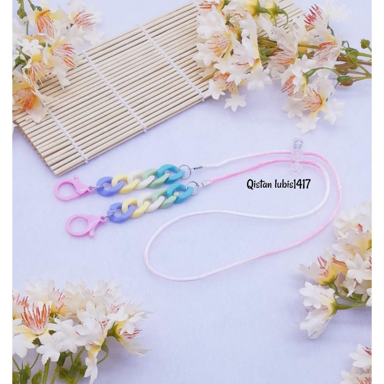 Strap mask rantai dove beli 10 free 2