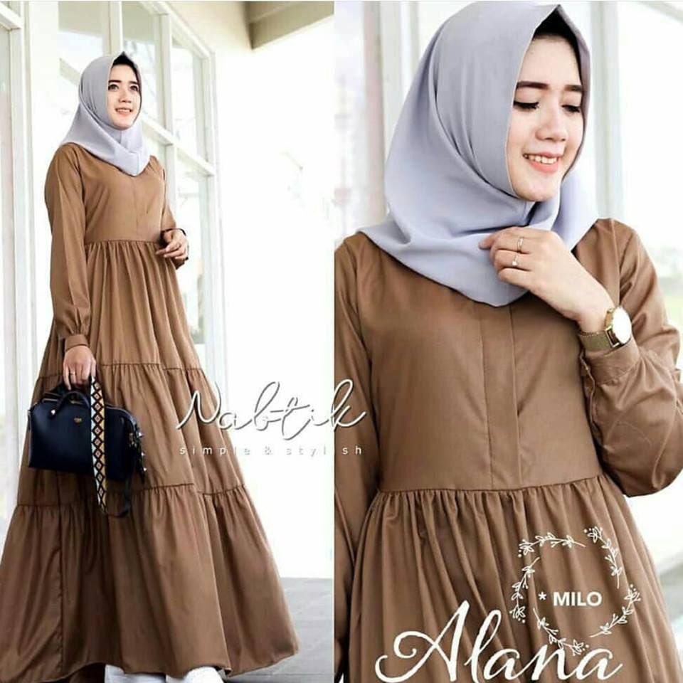 Baju Gamis Wanita | Alana Maxi Dress | Gamis Syari Muslim