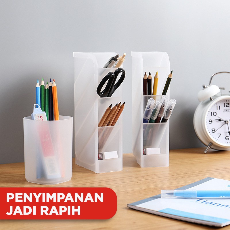 Rak Serbaguna Portable Pensil Murah Mini Storage Kotak Penyimpanan Tempat Alat Tulis