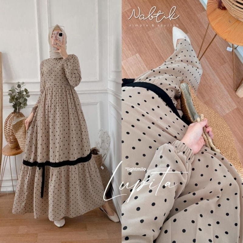 Gamis Wanita Dewasa Murah Baju gamis syar'i Terbaru 2022 Bahan Ceruty Baju Lebaran Gamis Pesta