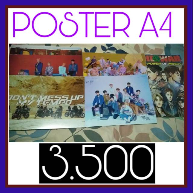 03XK-POSTER COSTUME KPOP ANIME GAMES EXO BTS NCT WANNAONE ...