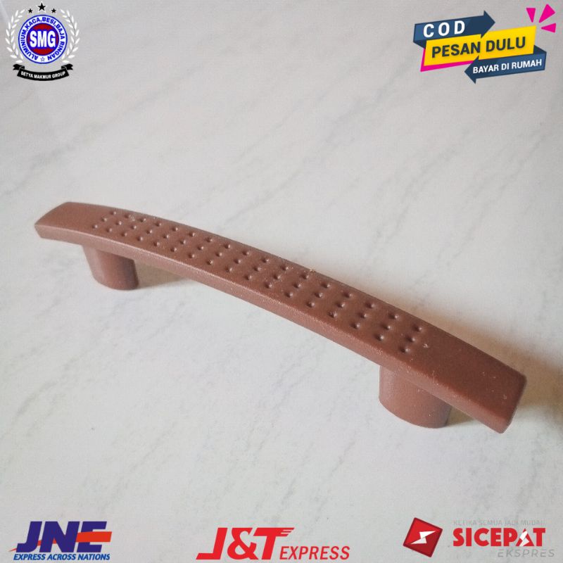 Gagang Tarikan Pintu Lemari Handle Bintik Pegangan Pintu Lemari Warna Brown Ukuran 13,5cm