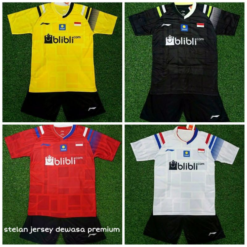 COD | STELAN DEWASA BAJU KAOS JERSEY LI-NING OLAHRAGA BADMINTON VOLI FUTSAL/ SEPAK BOLA PINGPONG