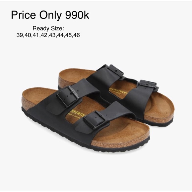  Sandal  Birkenstock  Arizona Birko Black Shopee Indonesia 