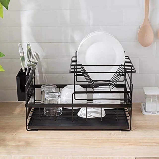 KOKOH &amp; ANTI KARAT! Rak Piring Wastafel anti karat berkualitas  2 Tingkat / Dish Rack 2 Tier