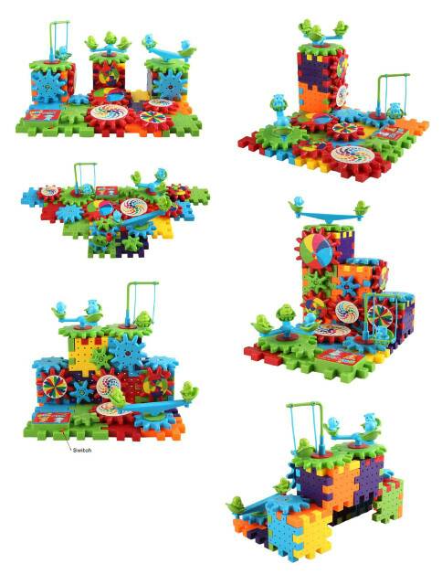 Funny Gear Bricks / INTERLOCKING LEARNING BLOCKS - 1602