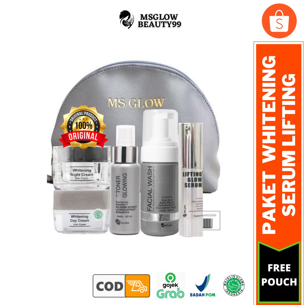 PAKET WHITENING + SERUM LIFTING - MS GLOW
