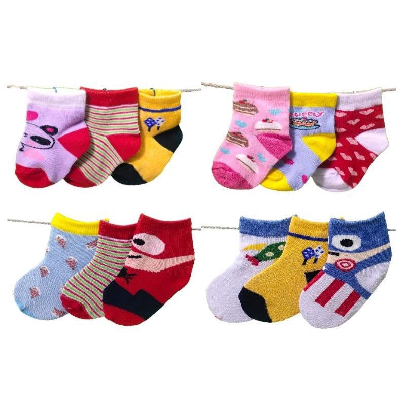 Kaos kaki bayi winteku SNI isi 3 pcs/ kaos kaki lucu