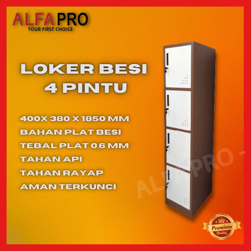 Loker Besi 4 Pintu Steel Cabinet Lemari File Filling Cabinet Locker Besi 4 Pintu
