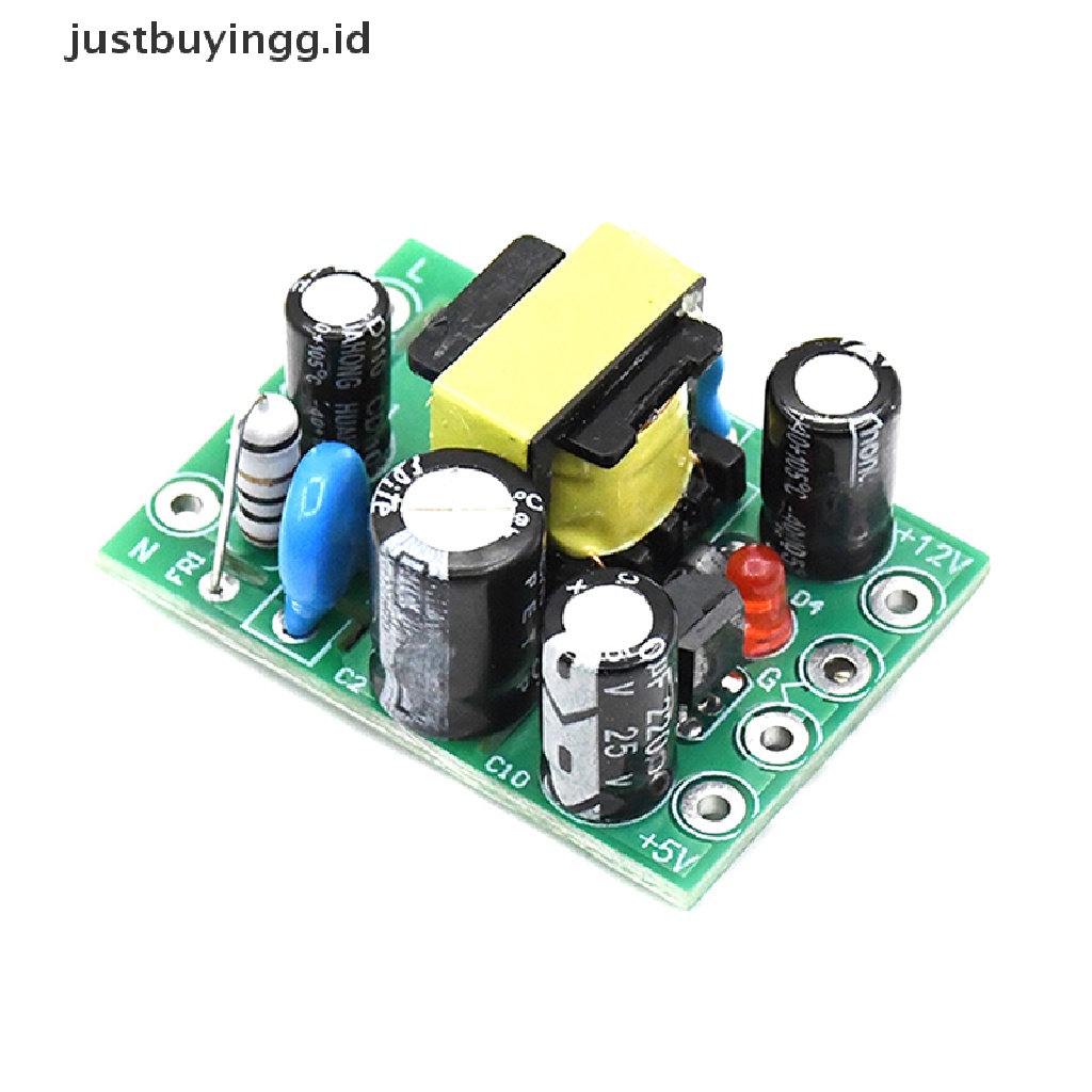 Papan Modul Konverter Mini Ac110V 220v Ke Dc 12v 0.2a + 5v