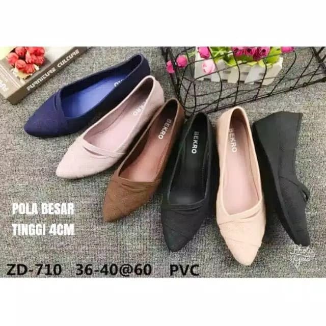 BEKRO SEPATU JELLY WEDGES JELLY SHOES LUBANG