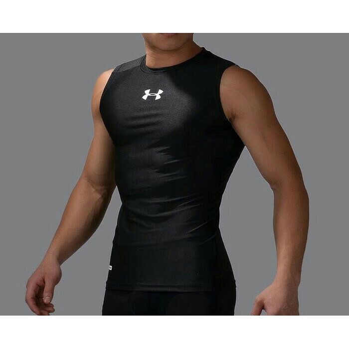 Singlet baselayer sleeveless lekbong tanktop underarmour under armour gym fitnes fitness jersey