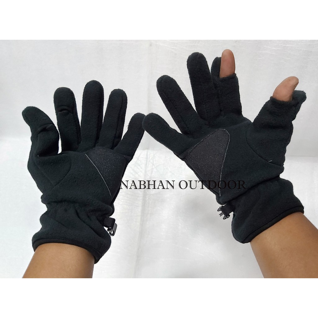 SARUNG TANGAN POLAR FLEECE GLOVES THUMBAL SARUNG TANGAN CAMPING SARUNG TANGAN MOTOR