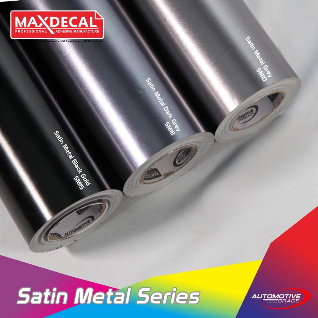 

MAXDECAL Premium Satin Metal 9500 SM Car Wrap Vinyl 152 cm ROLL Glitter Doff Dop Metalik