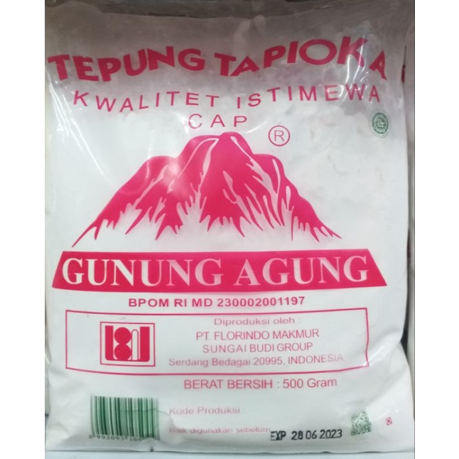 

KZ - tepung tapioka cap gunung agung 500gr